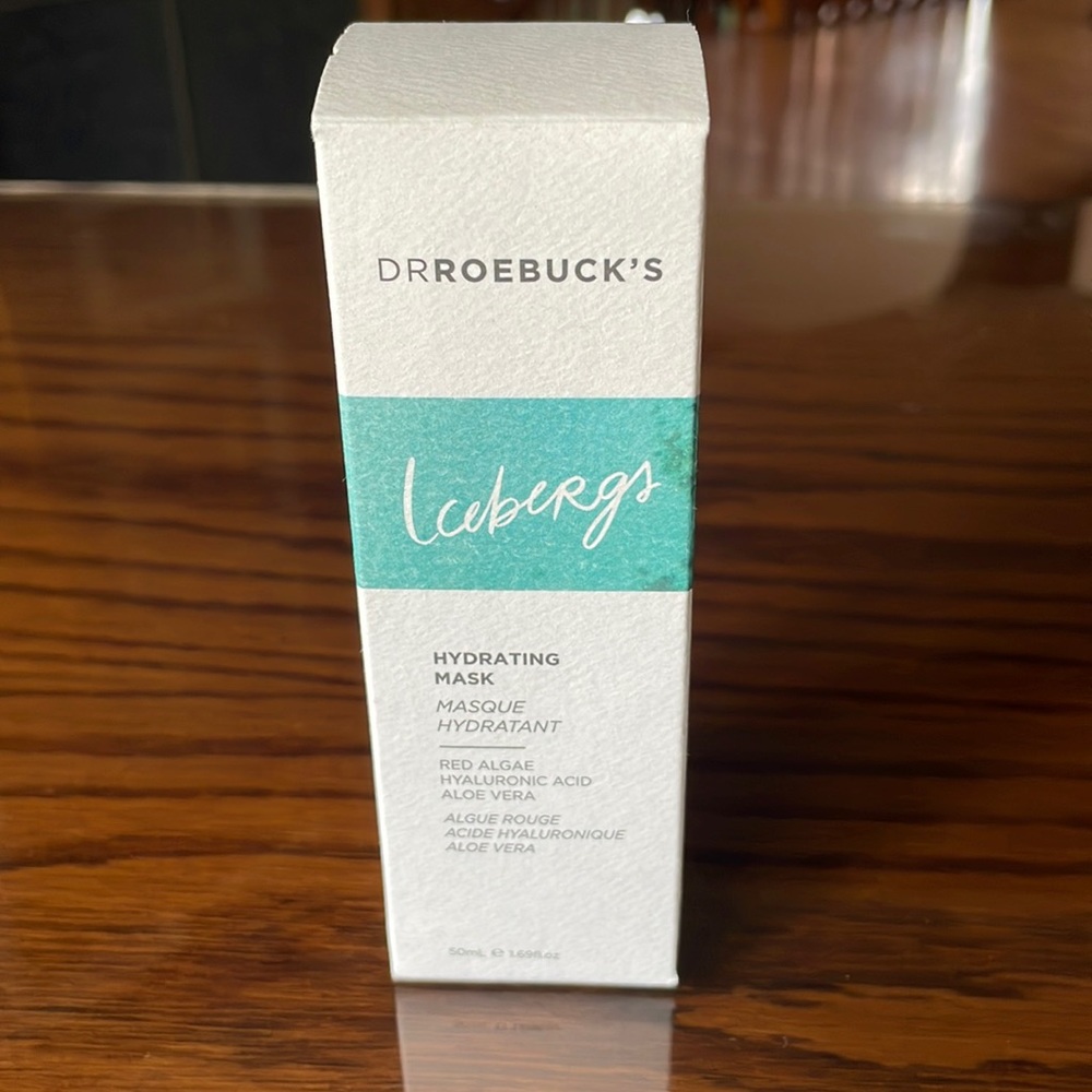 Dr. Roebuck’s Icebergs hydrating mask. New in box.